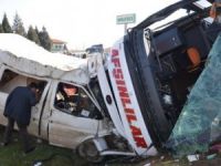 Kahramanmaraş'taki feci otobüs kazasında 20 kişi yaralndı