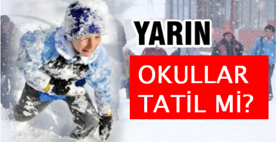 Kastamonu'da okullar yarın 09 Ocak Cuma günü de tatil mi? Valilik Beyan etti ..