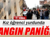 Kız yurdunda çıkan yangın korku dolu anlar yaşattı!
