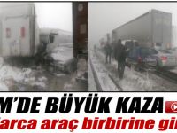 TEM'deki zincirleme kazalar trafiği allak bullak etti!