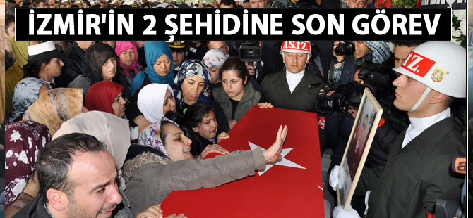 İzmir'in şehitleri Eren Ördek ve Halit Zilhani Çelik defnedildi