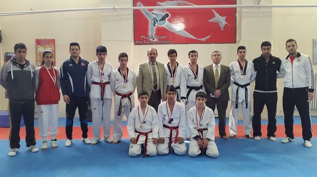 Siirt'te okullar arası taekwondo müsabakaları yapıldı