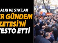 Siirtliler paygamberimize yapılan hakarete sessiz kalmadı