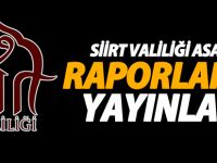 Siirt valiliği 3 aylık asayiş raporlarını yayınladı