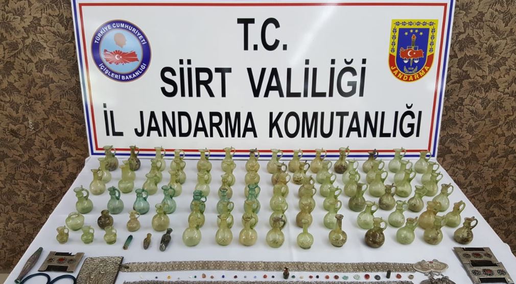 Siirt'te bir eve tarihi eser operasyonu