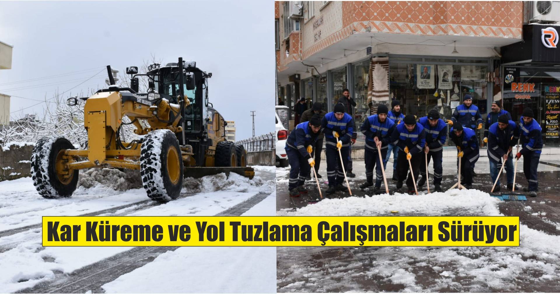 Siirt'te kar temizleme çalışmaları sürüyor