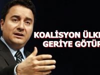 Ali Babacan "Koalisyon Ülkeyi Geriye Götürür Uyarısı"