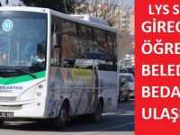 Siirt belediyesi sınava girecek öğrencilere toplu taşıma bedava olacağını duyurdu.