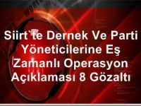 Siirt'te Eş Zamanlı Operasyon
