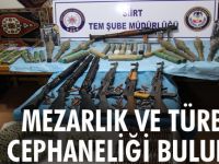 Siirt'e Mezarlık ve Türbede Mühimmat Ele Geçirildi