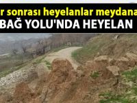 Siirt Bağ Yolu'nu heyelan vurdu- Siirt Haber Yeni Gelişme