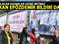 Siirt'te yarın yapılacak kadınlar günü kutlaması için bildiri dağıtıldı