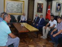 Siirt Gazi ve şehit aileleri dernekler federasyonundan Vali Atik’e ziyaret