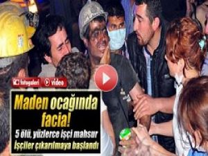 Soma'daki Maden Ocağından Patlama Sonrası İlk Görüntüler