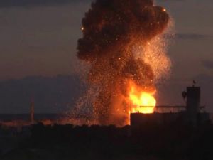 Kobani'de çok büyük patlama