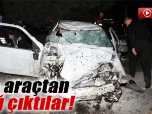 Samsun'da Otomobil Takla Attı:4 Yaralı