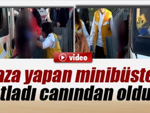 Kaza Yapan Minibüsten Atladı Canından Oldu!