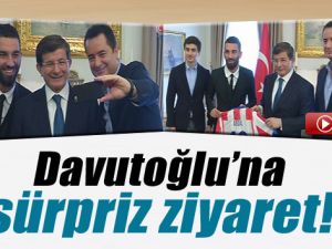 Arda Turan ve Acun Ilıcalı'dan Başbakan Davutoğlu'na Ziyaret