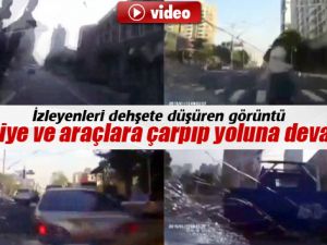 İki Kişiye ve Araçlara Çarptı Devam Etti