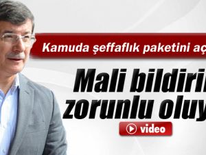 Başbakan Açıkladı! Mali Bildirim Zorunlu Oluyor